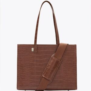 BEIS The Work Tote in Maple Croc